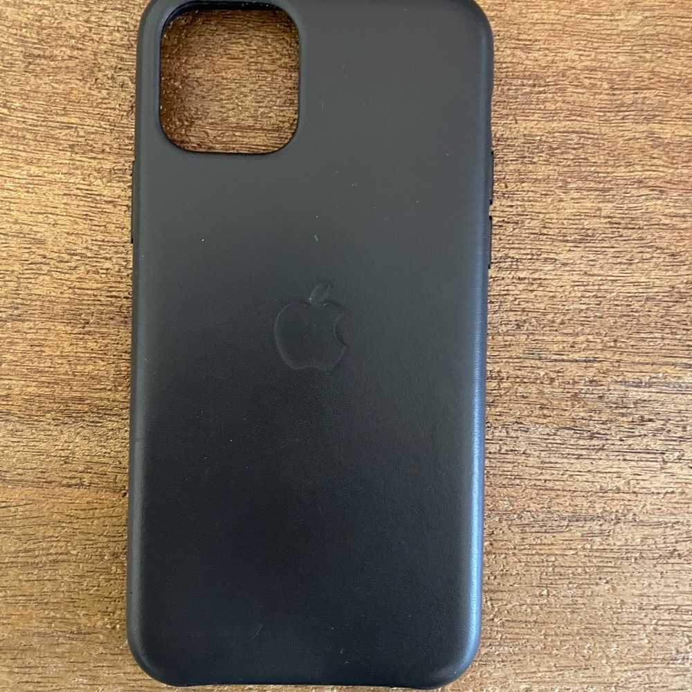 iPhone 11 Pro Official Apple Black Leather Case